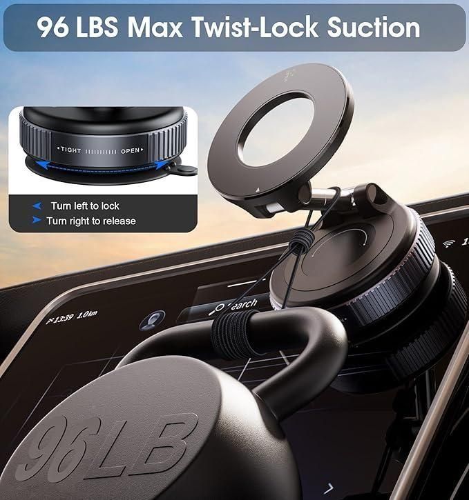 NewPicks K007 Magnetic Phone Holder – 360° Rotation | Strong Magnet | Universal Car & Desk Mount