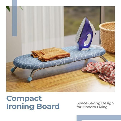 Compact & Foldable Mini Ironing Stand with Heat-Resistant Cover