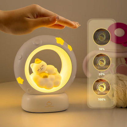Cat Moon LED Night Lamp