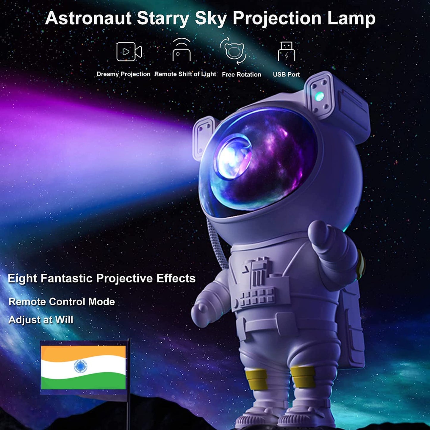 Astronaut Galaxy Projector With Bluetooth Speaker