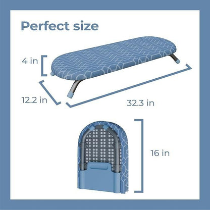 Compact & Foldable Mini Ironing Stand with Heat-Resistant Cover