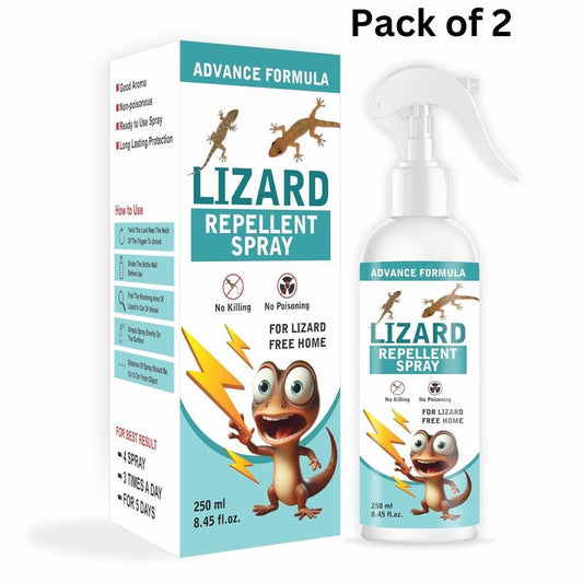 Lizard Repellent Home Spray – Cedarwood Scent Pest Control (250ML × Pack of 2) | Safe Indoor Liquid Formula