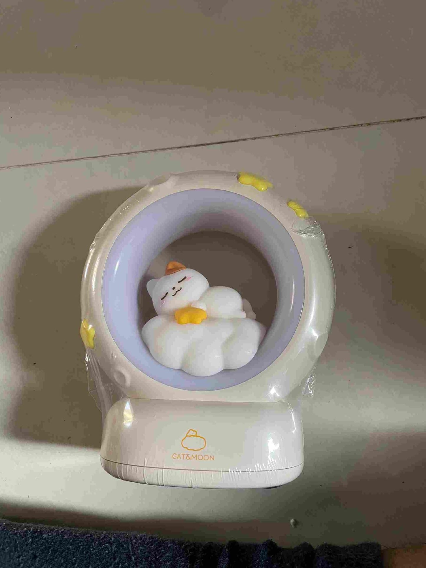 Cat Moon LED Night Lamp