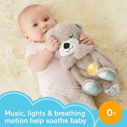 Baby Breathing Bear Baby Sound Machine Breathing Otter, Baby Soothing Otter Baby Snuggle Otter
