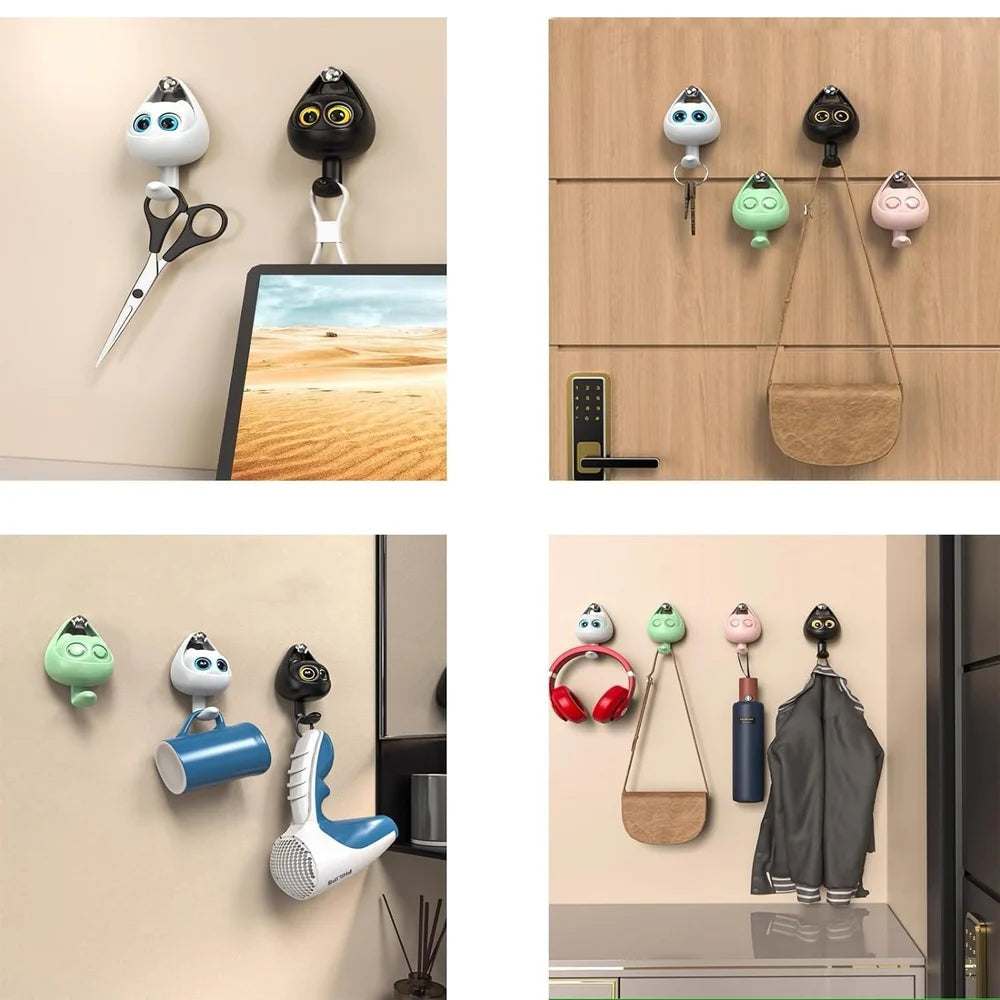 Cute Wink Cat Hooks