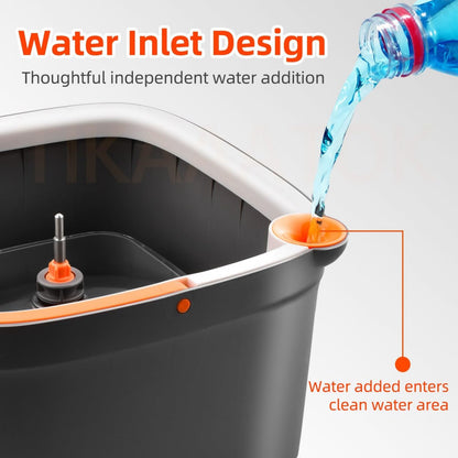 Dynamic M16 Spin Mop and Bucket Set | Bucket Mop ( 2 Microfiber Pad )